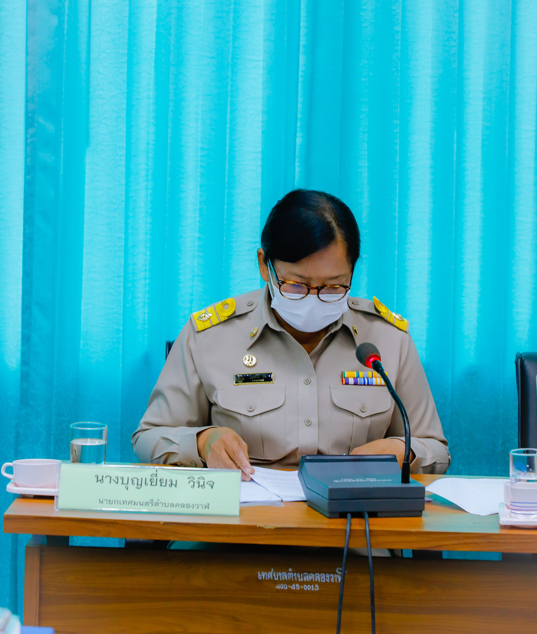ประชุมสภาเทศบาลตำบลคลองวาฬ  สมัยสามัญ สมัยที่ 1 ครั้งที่ 1
